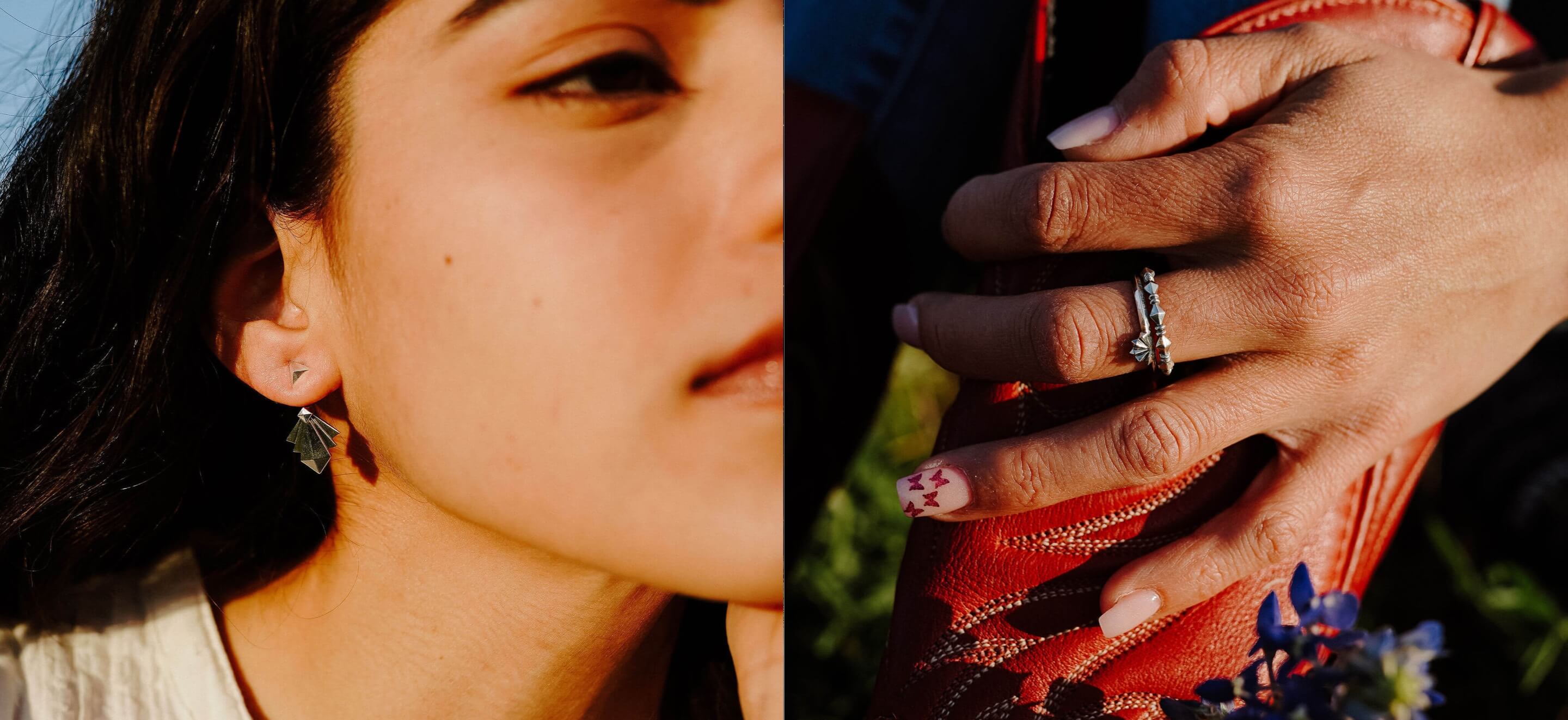 lovo jewelry art deco collection on models