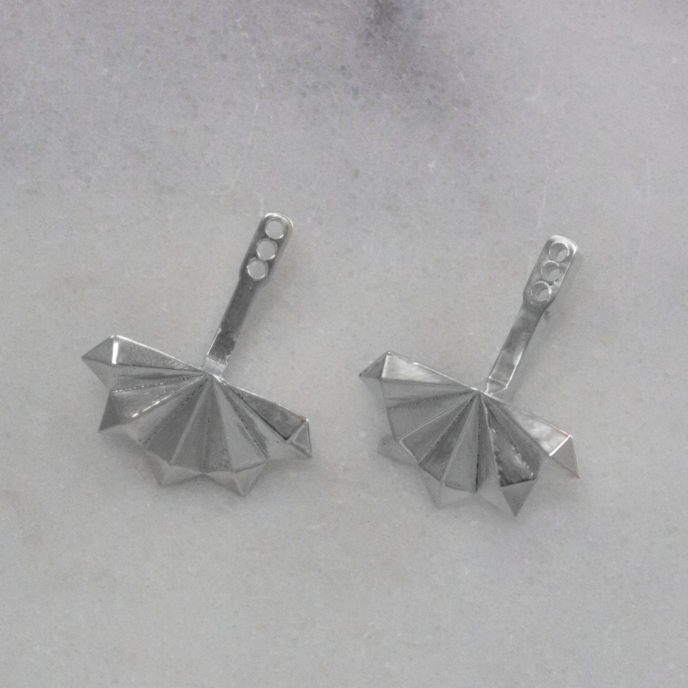Pyramid Fan Earring Jackets angled view
